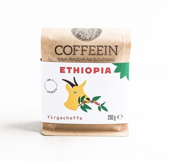 Etiopia Yirgacheffe - svetlé praženie (200 g, zrnková káva)