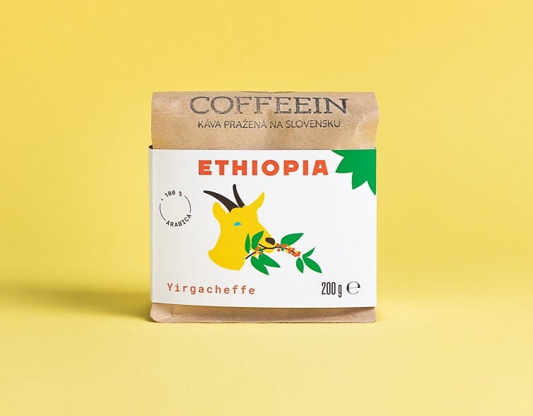 Etiopia Yirgacheffe - svetlé praženie (200 g, zrnková káva)