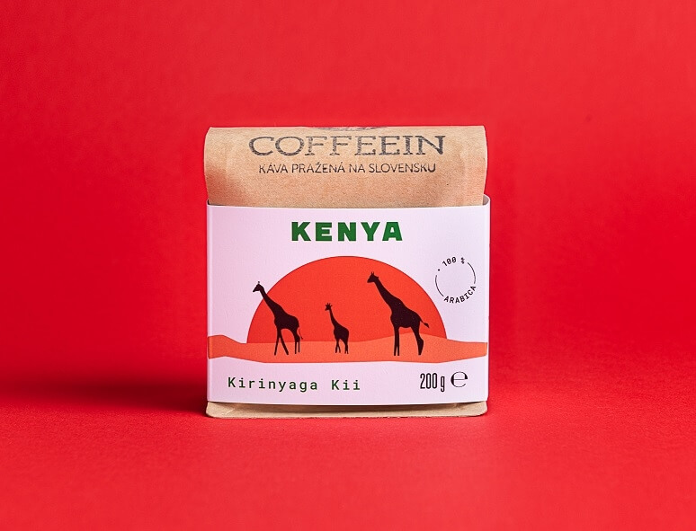 Kenya Kirinyaga Kii - SVETLÉ praženie (200 g, zrnková káva)