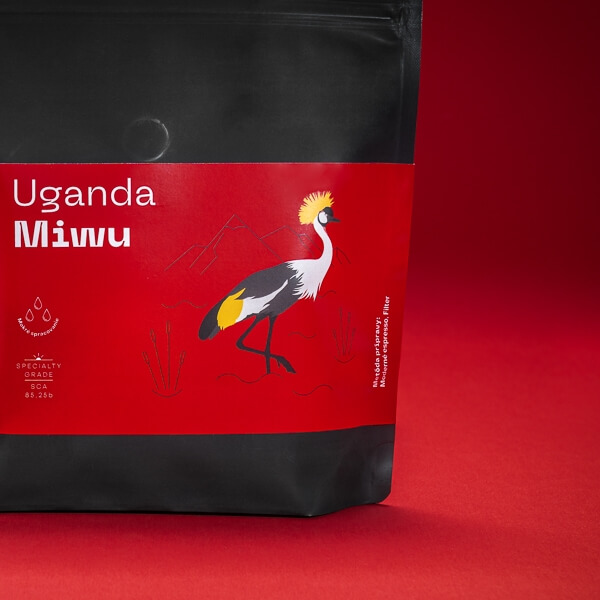 Uganda Miwu - tmavé praženie (200 g, zrnková káva)