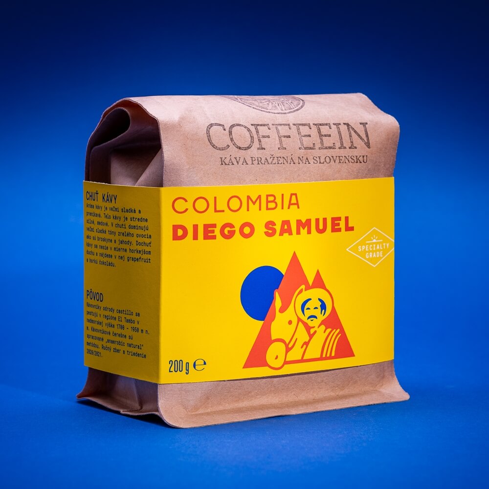 Colombia Diego Samuel - svetlé praženie (200 g, zrnková káva)