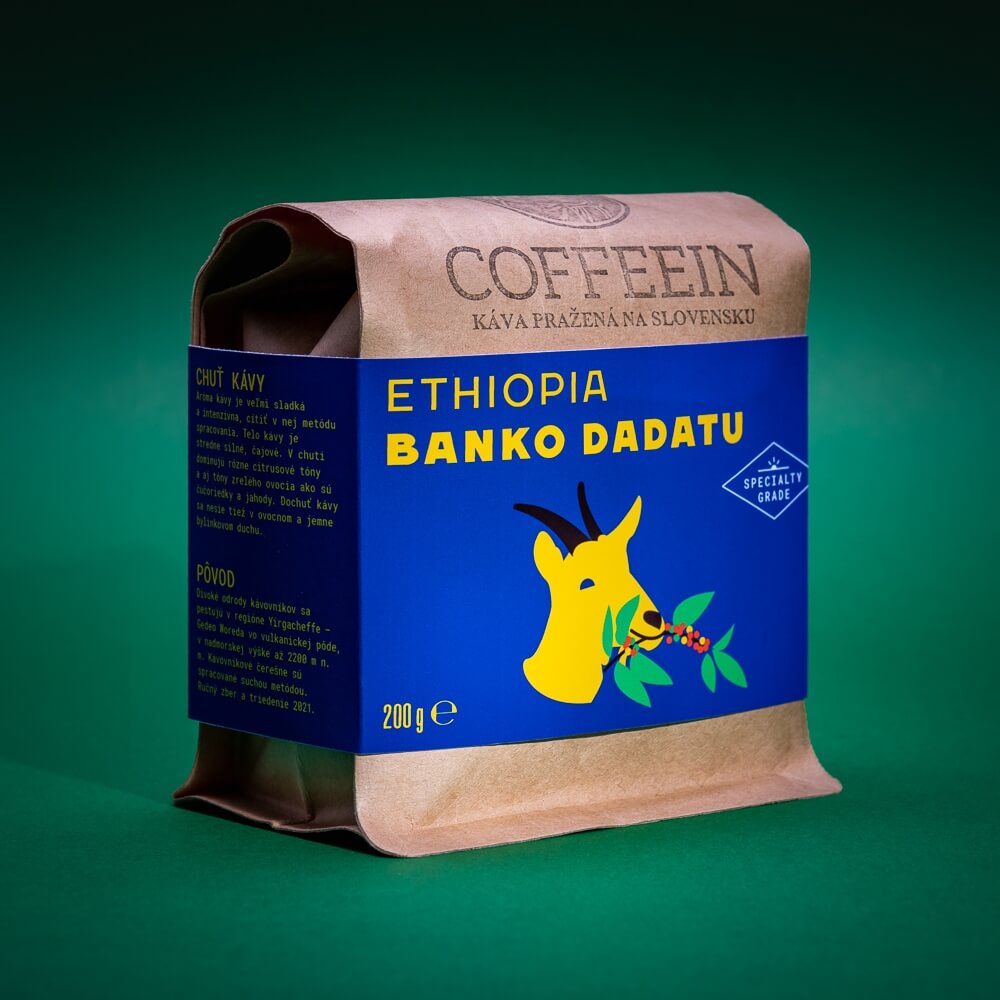 Ethiopia Banko Dadatul - tmavé praženie (200 g, zrnková káva)
