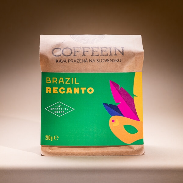 BRAZIL Recanto - tmavé praženie (200 g, zrnková káva)