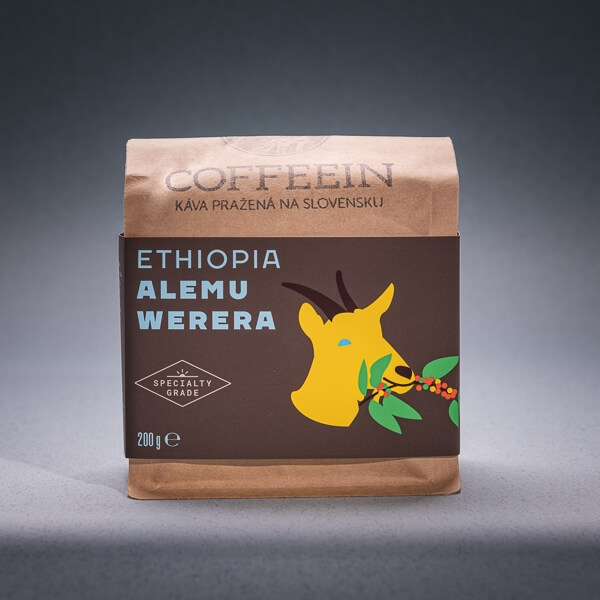 ETHIOPIA Alemu Werera - svetlé praženie (200 g, zrnková káva)