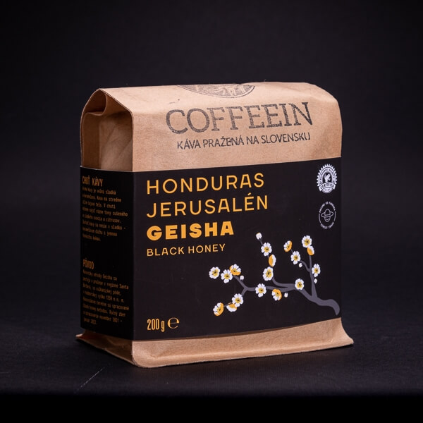 Honduras Jerusalén GEISHA HONEY - tmavé praženie (200 g, zrnková káva)