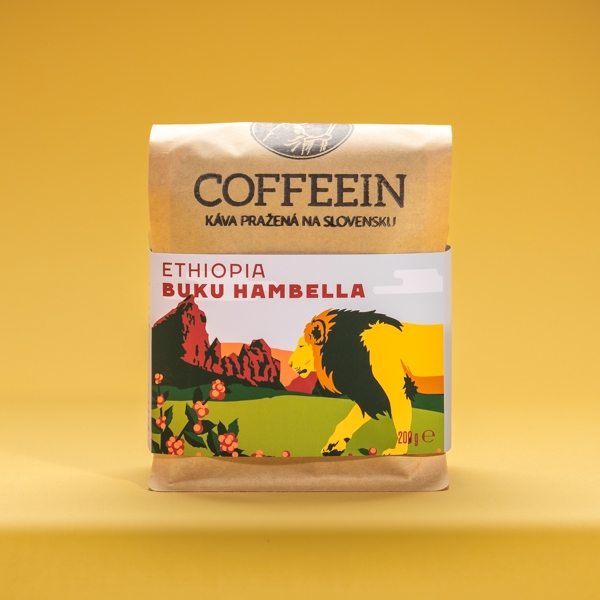 Ethiopia Buku Hambella - svetlé praženie (200 g, zrnková káva)