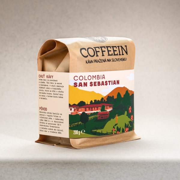 Colombia San Sebastian - tmavé praženie (200 g, zrnková káva)