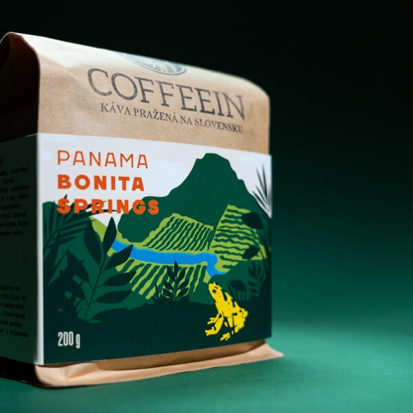 Panama Bonita Springs - tmavé praženie (200 g, zrnková káva)