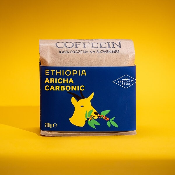Ethiopia Aricha CARBONIC - svetlé praženie (200 g, zrnková káva)