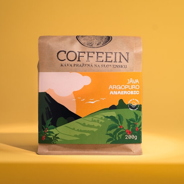 Jáva Argopuro Anaerobic – svetlé praženie (200 g, zrnková káva) - káva indonézia